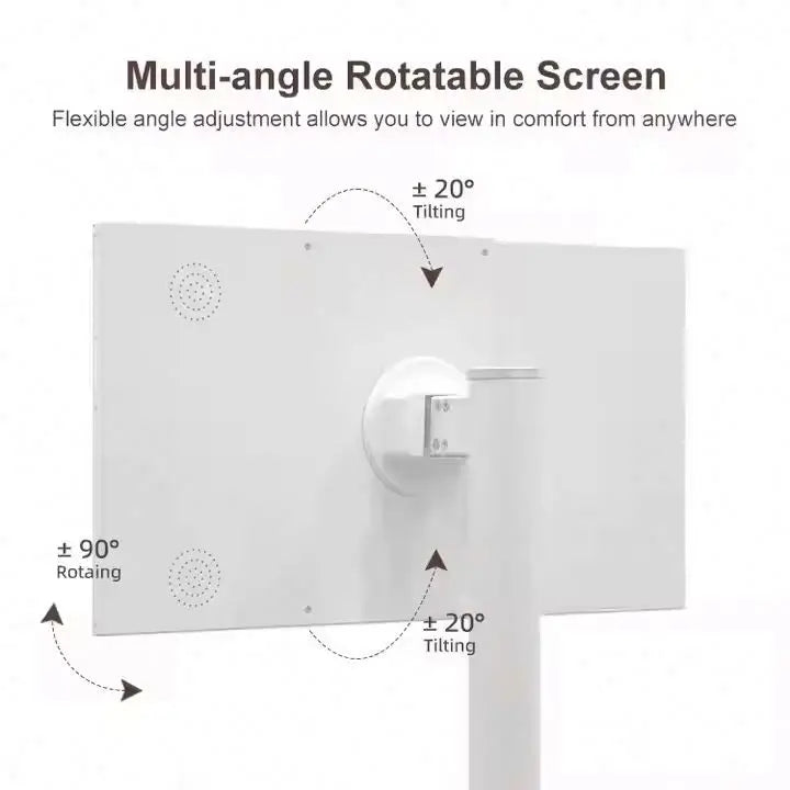 22 Inch Smart TV Ultra HD Mini LED Touch Screen with 1200W Camera Android 13 WiFi Portable Table TV for Kitchen Office Home