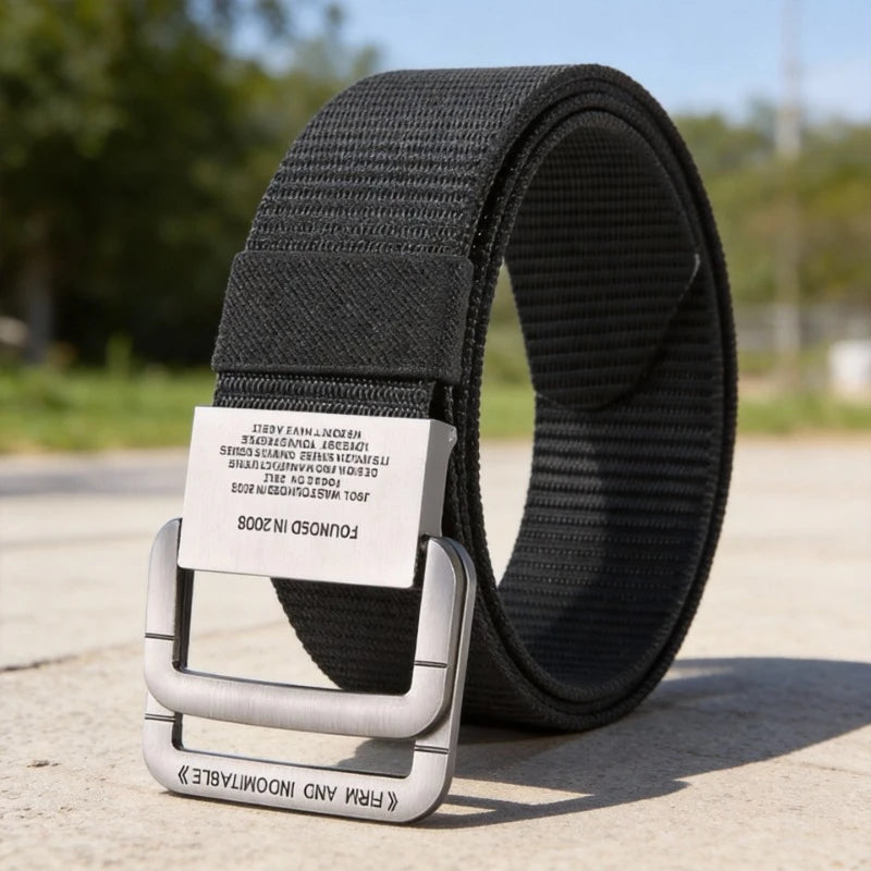 Men Belts Automatic Buckle Metal Webbing Belts for Men Canvas Nylon High Quality Strap Casual Sports Students