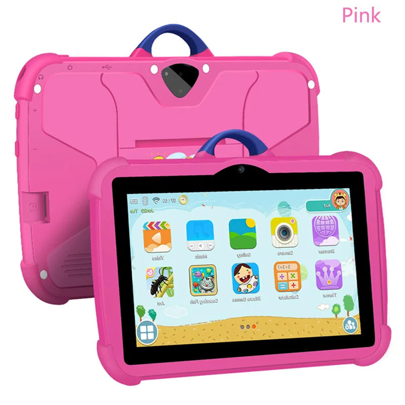 New 7 Inch WiFi Tablet PC Google Learning Education Kids' Tablet Quad Core 4GB RAM 64GB ROM Wi-Fi Android Tablets 4000mAh