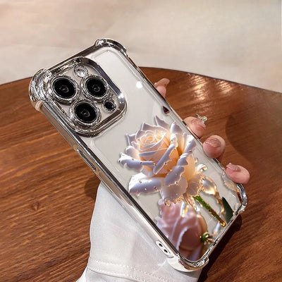 Crystal Rose Electrode Plating Anti-fall Case Suitable | SAMAG