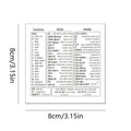 Keyboard Shortcut Stickers, Self-Adhesive Vinyl Decals for Windows Excel Word, Quick Reference Hotkey Labels for Laptop Desktop Computer, Office Gift