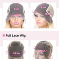 13x6 Lace Frontal Wig 1B 613 Ombre Blonde Full Lace Human Hair Wig Dark Roots Pre Plucked  Lace Front Human Hair Wigs for Women