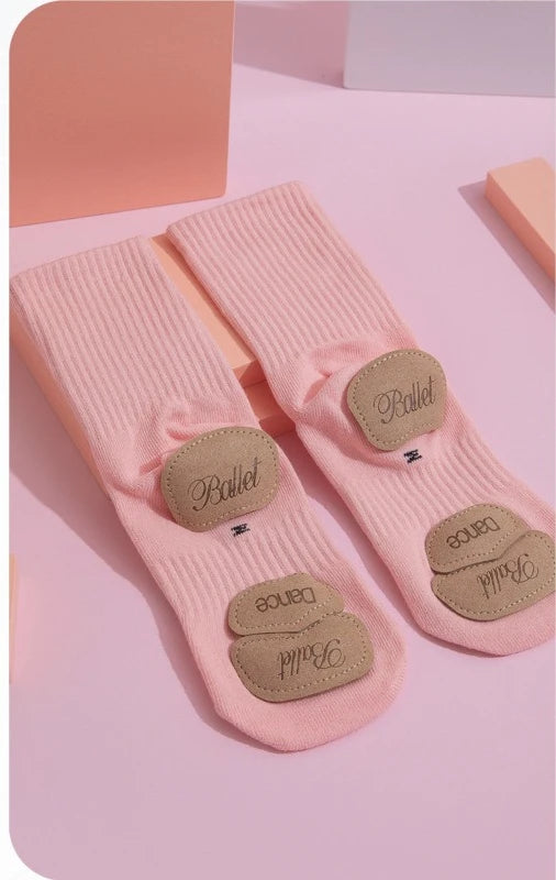 Blue Silicone Anti Slip Cotton Grip Socks Unisex Adult Kids Ballet Contemporary Chinese Dance Yoga Barre Floor Practice Socks