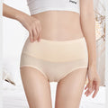 4Pcs Women'S Cotton Panties High Waist Body Shaper Underwear Plus Size M-5XL Sexy Ladies Briefs Breathable Solid Female Lingerie
