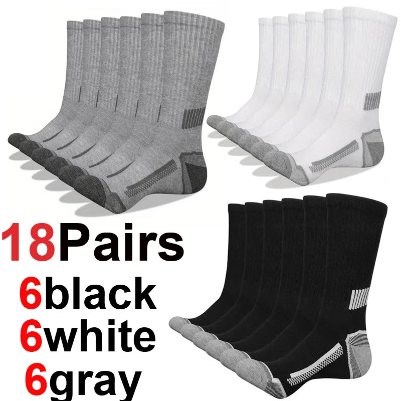 12Pairs of MEN'S Sports Socks, Sweat Absorbing | SAMAG