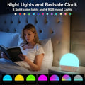 Digital Alarm Clock Sunrise Simulation White Noise Sound Machine with 30 Soothing Sound Dimmable Wake Up Light for Home Decor