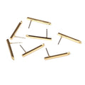 6pcs/lot 24*3mm Zinc Alloy  Long Tip Rectangles Earring Base Connectors Linker for DIY Earrings Jewelry Accessories
