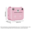Digital Camera For Kids Instant Print Portable Small Camera With 32G Memory Card And 3 Rolls Printing Paper, Gift For Boys&Girls