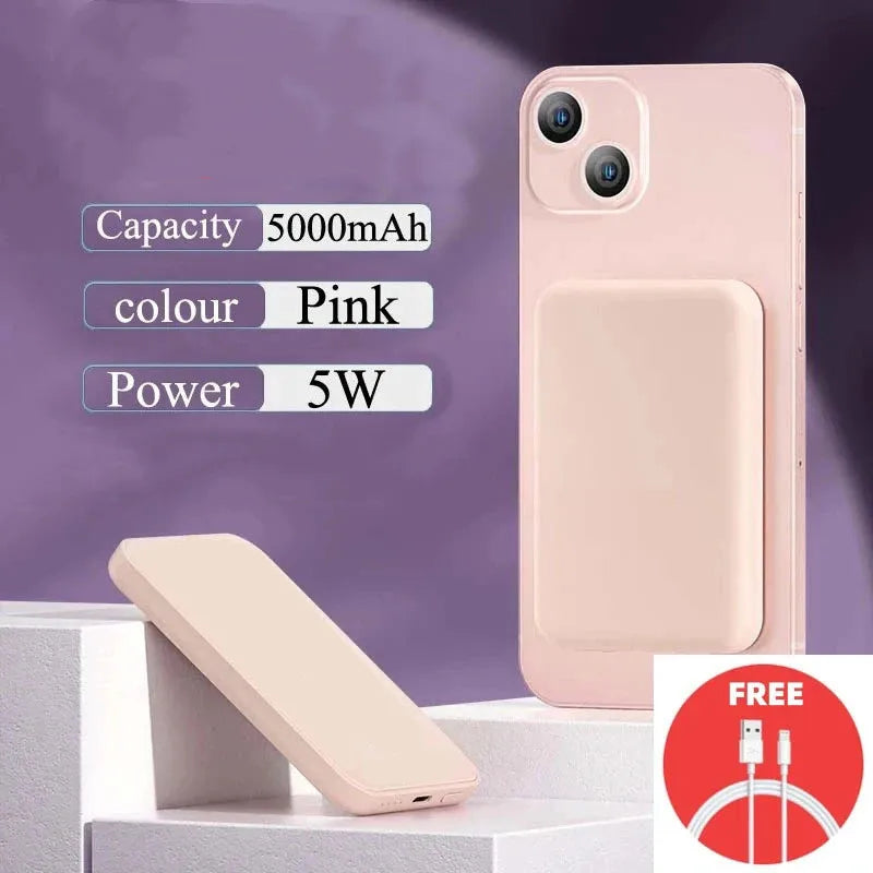 Magnetic Powerbank Type-C Prot For Apple External Battery Portable Wireless Charger for iPhone MagSafe Power Bank Spare Battery