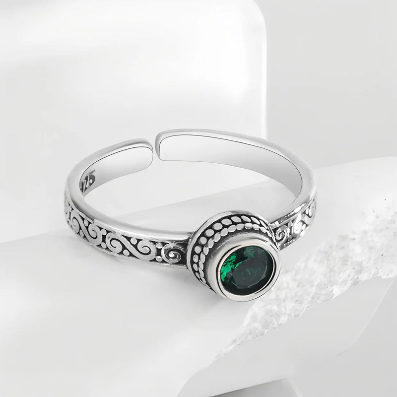 VENTFILLE 925 Sterling Silver Geometric Multilayer Round | SAMAG