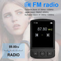 Portable MP3 Player Sport Clip Walkman HiFi Sound Bluetooth5.2 Student Walkman 1.8 Inch Screen with FM Radio E-Book MP3 Player