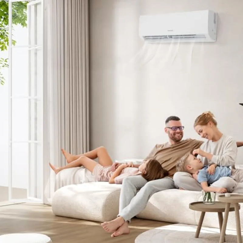 24000 BTU Mini Split Air Conditioner Indoor Unit Only, 230V Ductless Wall Mounted Air Handler for residential use, white ABS pl
