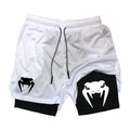 Men's 2-in-1 Running Shorts, High-Quality Elastic | SAMAG