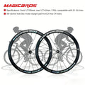 MAGICBROS 700C Road Bike Wheelset 40mm Rim 36T Center Lock Hub Lightweight Aluminum Disc Brake Wheels Smooth Riding Bike Parts