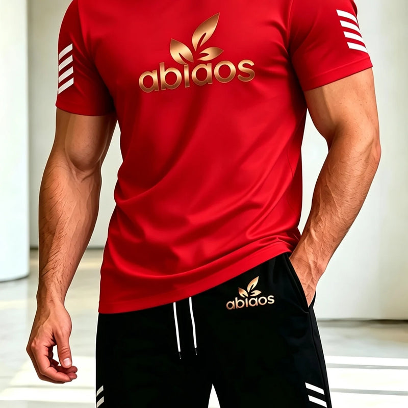 Men's summer fitness running sports set, casual outdoor basketball comfortable two - piece fashionable loose - View 2 | SAMAG