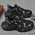 Men's Lace Up Street Sneakers Niche Thick Splicing Mixed Color Sports Shoes Arrival Vulcanization Shoes Punk Breathable Women
