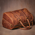 GURO Retro Higher Quality Cowhide Travel Bags  Men's Genuine Leather Handbag Women Luxury Weekend Fitness Bag Short Trip Luggage