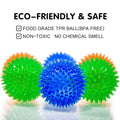 Pet Dog Toys Cat Puppy Sounding Toy Polka Squeaky Tooth Cleaning Ball TPR Training Pet Teeth Chewing Toy Thorn Balls Accessories