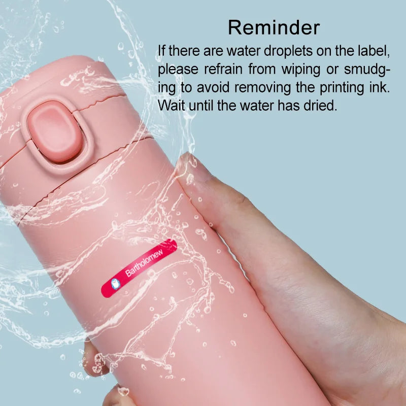 Custom Name Stickers for Water Bottles & School Supplies - Personalized Durable Labels with Colors, Waterproof & Eco-Friendly