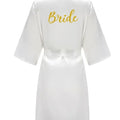 Satin Silk Robes Plus Size Wedding Bathrobe Bride | SAMAG