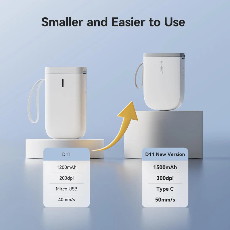 Niimbot D11/D110 Label Maker Wireless Pocket Self-Adhesive Name Tag Sticker Printer for Home Office