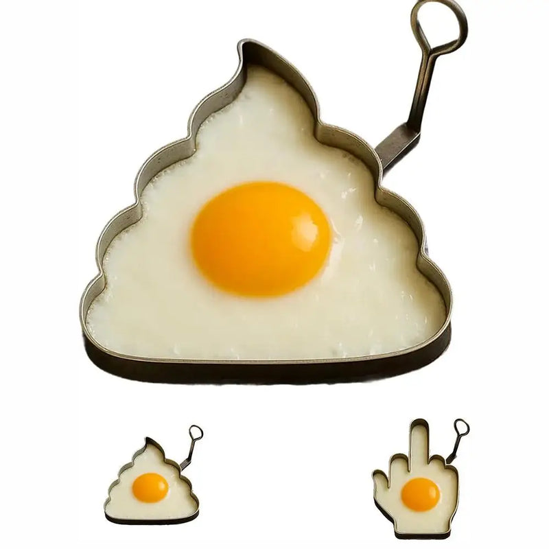 Funny Fried Egg Mold Creative Stainless Steel Non-Stick Omelette Kitchen Cooking Tool Girlfriend DIY Breakfast Sandwich Gadget