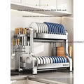304 Stainless Steel Dish Storage Rack Kitchen Multifunctional Drain Countertop Accessories | SAMAG