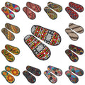 Custom Kizomba Samakaka Ankara Print Soft Memory Foam House Slippers Women African Wax Design Comfy Warm Anti-skid Sole Slipper