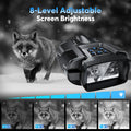 Night Vision Binoculars 4K Infrared 5000mAH Rechargeable 8X Digital Zoom 600 Meters Darkness Goggles 5000mAh Rechargeable, 64GB Card Included for Wildlife Observation & Surveillance