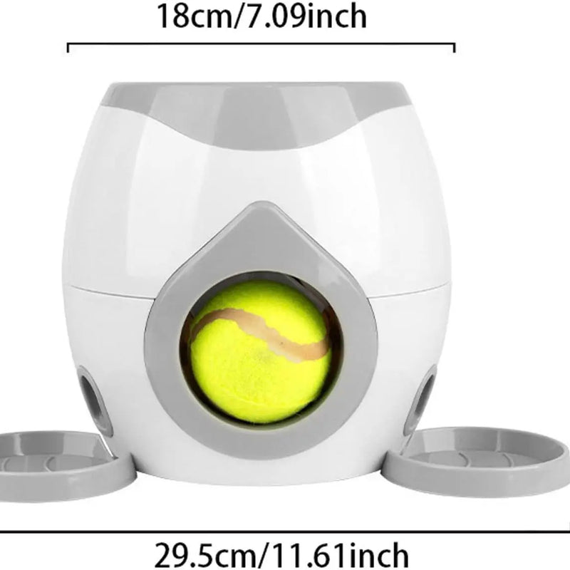 Automatic Dog Ball Launcher, Interactive Fetch Machine for Indoor Outdoor, Pet Training Toy with Mental Stimulation