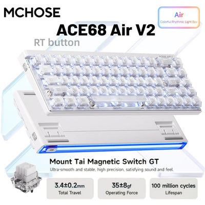MCHOSE Ace68 Air V2 Gaming Keyboard Magnetic Switch | SAMAG