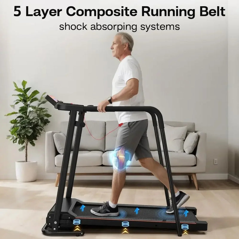 Adjustable Walking Treadmill with Senior Support, Long - View 4 | SAMAG