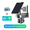 LS VISION  4G & wifi In 1 Solar Camera Outdoor 12MP 6K 10X Zoom Dual Screen PIR Detection Auto Tracking CCTV Survalance Cameras