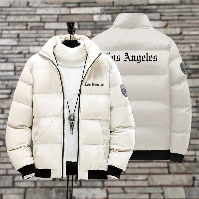 Los anegles Men's Down Jackets Winter Jackets Thick Warm High-quality fashion Parkas Coats Clothing Fashion Men Puffer Jacket