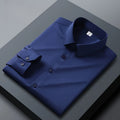 Long sleeved shirt for men's business casual orange | SAMAG