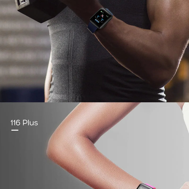 116plus Smart Watch Men and Women Full Touch Screen Sport Fitness Watch Man IP67 Waterproof Bluetooth For Ios Android Smartwatch