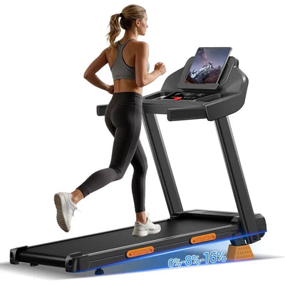 Portable Incline Treadmill with 12 Programs, 400 lbs | SAMAG