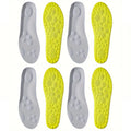 1Pair/2Pairs/4Pairs High Elasticity Latex Sport Insoles Soft Shoe Pads Arch Support Orthotic Insoles Breathable Deodorant Insole