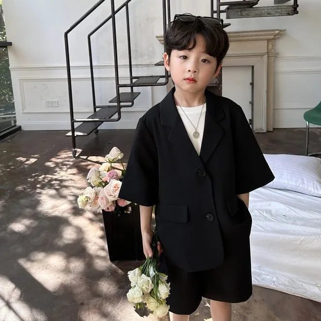 Boys' Blazer Suit Set Summer New Thin Casual Baby Single - View 7 | SAMAG