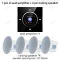Bluetooths in Wall Amplifier Mini Stereo Home Theater Sound Systems Audio FM Radio AUX Hotel Power Amplificador Ceiling Speakers
