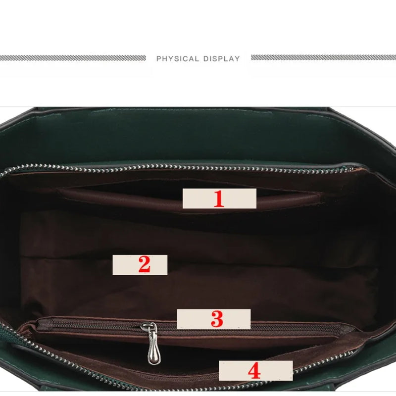 High Quality Handbag Women Designer Shoulder Bag Large Capacity Office Pocket Embossed Diagonal Cross Bag Official Document Bag