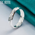 DOTEFFIL 925 Sterling Silver Mageweave Sculpture Ring For Wedding Engagement Party Jewelry
