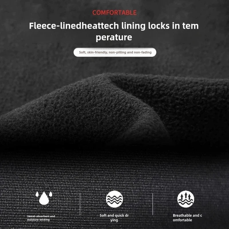 Men's Winter Thermal Underwear Fleece Compression Pants Stay Warm and Comfortable During Sports and Running Activities