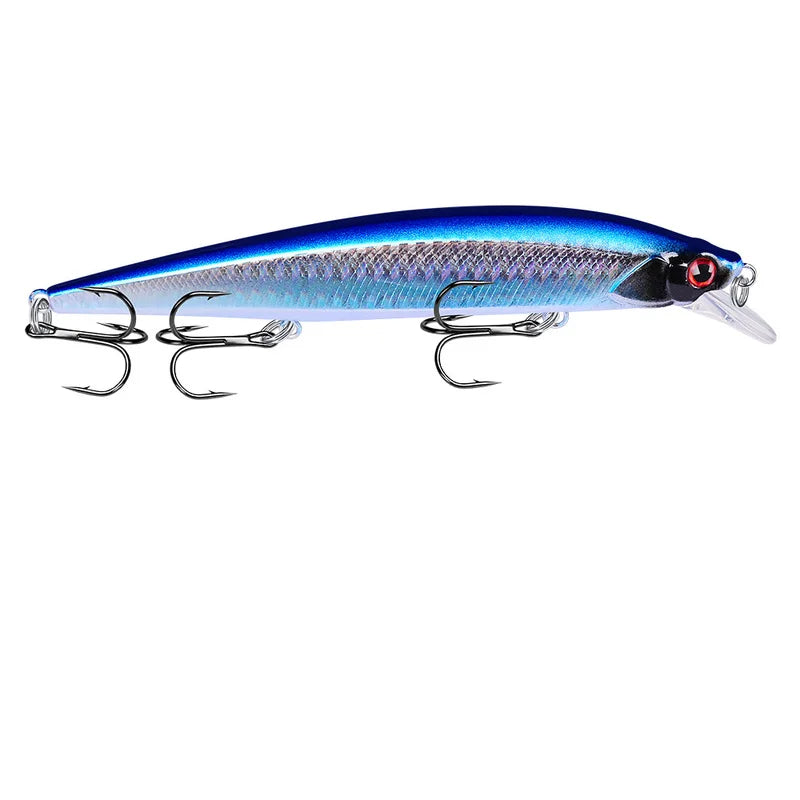 14cm 18.5g 3D Bionic Minnow Fishing Lure Hard Bait with 3 | SAMAG