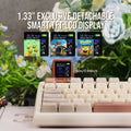 Custom EPOMAKER RT100 95 Gasket Mounted Wired Bluetooth 2.4G Wireless Mechanical Keyboard with Multimedia Knob Mini Display Gift