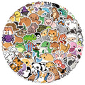 100pcs Cartoon Animal Illustration Graffiti Stickers Guitar Notebook Luggage DIY Waterproof Stickers