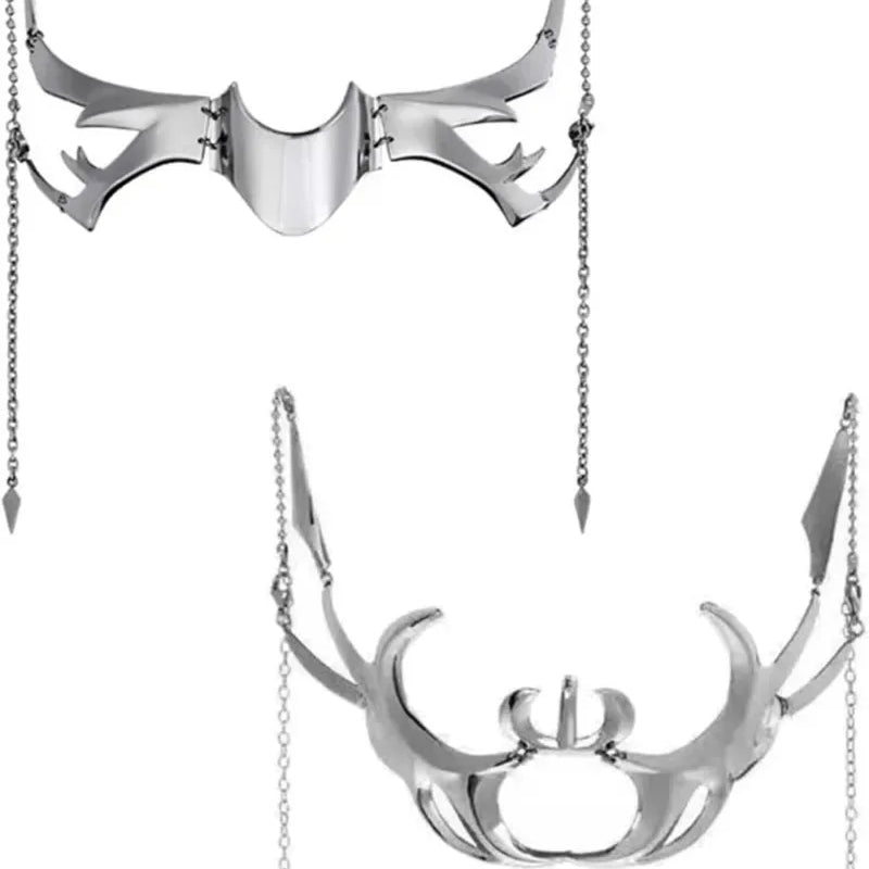 Exaggerate Cyberpunk Luxury Women Mask Fashion Metal Chain Nose Face Ornament Trendy Jewelry Masquerade Accessories Gifts