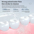 H2ofloss Water Flosser Portable Oral Irrigator 570ml 140PSI High Pressure 6 Modes 5 Nozzles with Storage Bag USB Rechargeable