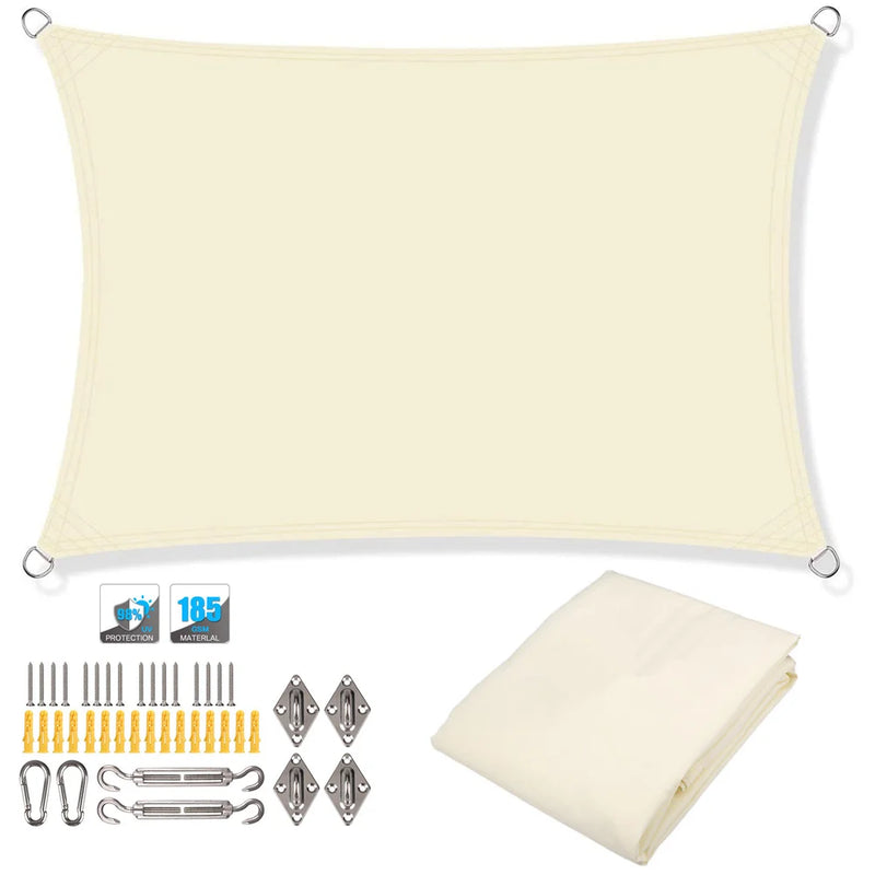 Waterproof Sun Shade Sail Canopy Rectangle UV Block | SAMAG