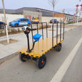 Heavy-duty Four-wheel Electric Handcart Platform Cargo Transport Vehicle Garden Industrial High-power Factory Transportation
